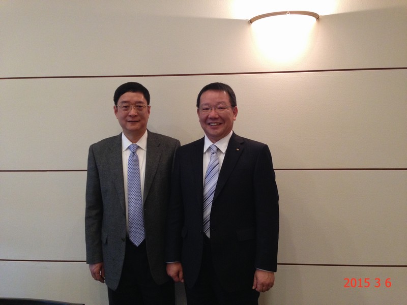 蔡總會面丸紅化學(xué)品部本部長崛江先生